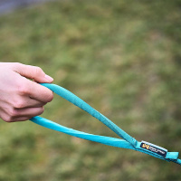 Non-stop dogwear runde Trekking Leine in teal petrol 2,0m | 6mm
