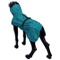 Rukka Pets gefütterter Regenmantel Regenjacke Hayton Warm in aqua blau 30