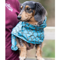 Rukka Pets gefütterter Regenmantel Regenjacke Hayton Warm in aqua blau 45