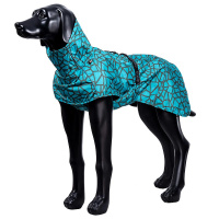 Rukka Pets gefütterter Regenmantel Regenjacke Hayton Warm in aqua blau 50