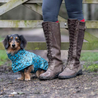 Rukka Pets gefütterter Regenmantel Regenjacke Hayton Warm in aqua blau 60