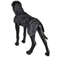 Rukka Pets gefütterter Regenmantel Regenjacke Hayton Warm in schwarz 65