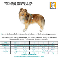 Ruffwear Front Range Brustgeschirr Blue Pool Blau L/XL
