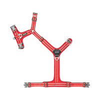 Dog Copenhagen Walk Harness Air Geschirr Classic rot V3 L