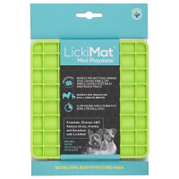 LickiMat Mini Playdate Schleckmatte Leckmatte 15x15cm GRÜN