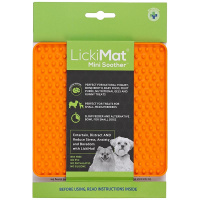 LickiMat Mini Soother Leckmatte Schleckmatte 15x15cm ORANGE