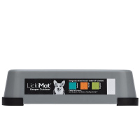 LickiMat Mini Indoor Keeper Leckmatte Schleckmattenhalter GRAU