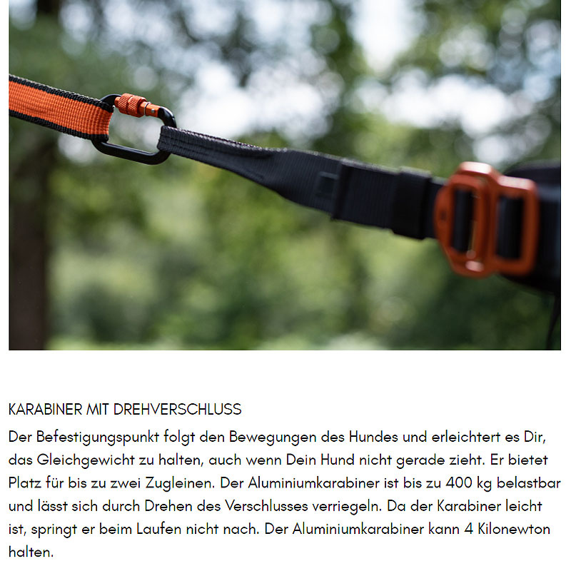 Non-stop dogwear Laufgurt Leinengurt caniX Belt 2.0