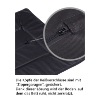 PITUPITA Liegematte Erholungsmatte MILA in beige M 80x60cm