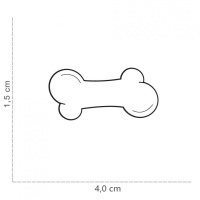 MyFamily Hundemarke Anhänger CHIC BIG Knochen rosa...