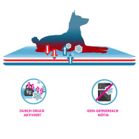 CoolPets Kühlmatte Kühldecke Premium mit Citronella & Eukalyptus XS 40x30cm