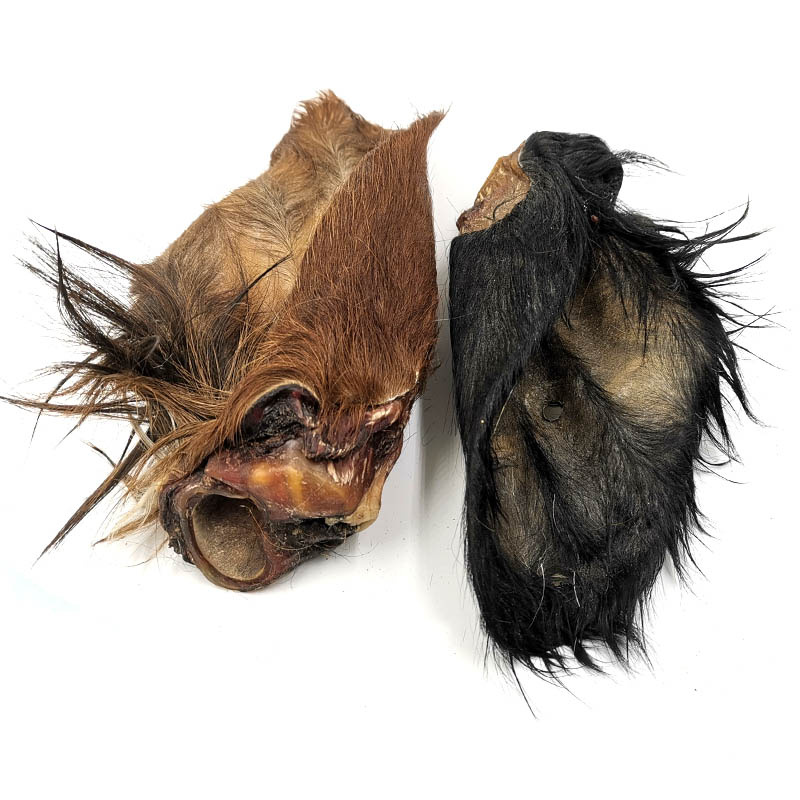 Kalbsohren mit Muschelansatz und Fell für Hunde