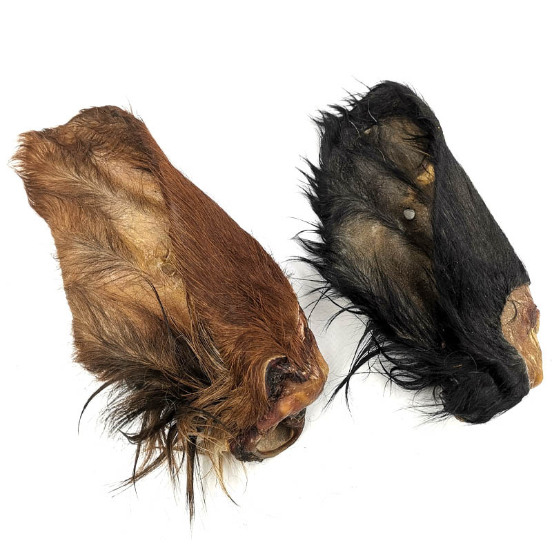 Kalbsohren mit Muschelansatz und Fell für Hunde