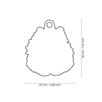 MyFamily Hundemarke Anhänger Volpino Italiano mit...