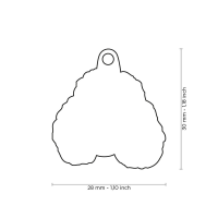 MyFamily Hundemarke Anhänger Graupudel mit Gravur