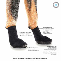 GOO-EEZ Booties Pfotenschutz ULTRAS in 2-er Pack blau-grau XS