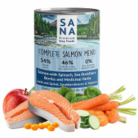 SANA Nass-Menü Lachs mit Spinat, Sanddornbeeren und...