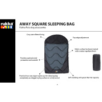 Rukka Pets Schlafsack schwarz für Hunde L