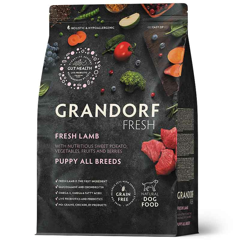 Grandorf Fresh Lamm Trockenfutter mit Süßkartoffeln für Welpen