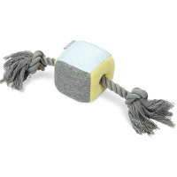 Beeztees Puppy W&uuml;rfel+Seil KUBI Welpenspielzeug