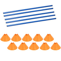 Hürden Set Cavaletti Agility Hundetraining 100cm ORANGE BLAU