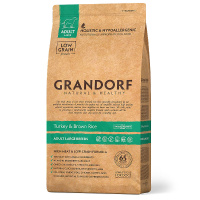 Grandorf Trockenfutter Pute mit braunem Reis für große Hunde 10kg