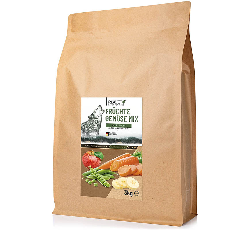 REAVET Früchte Gemüse Mix Flocken reines Naturprodukt