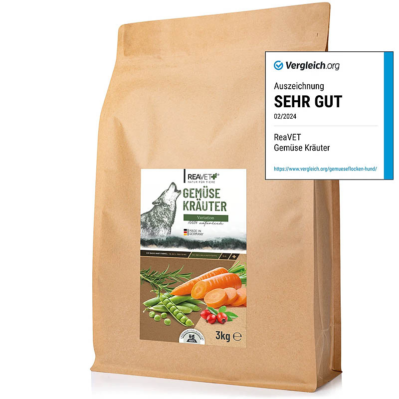 REAVET Gemüse Kräuter Flocken Mix reines Naturprodukt