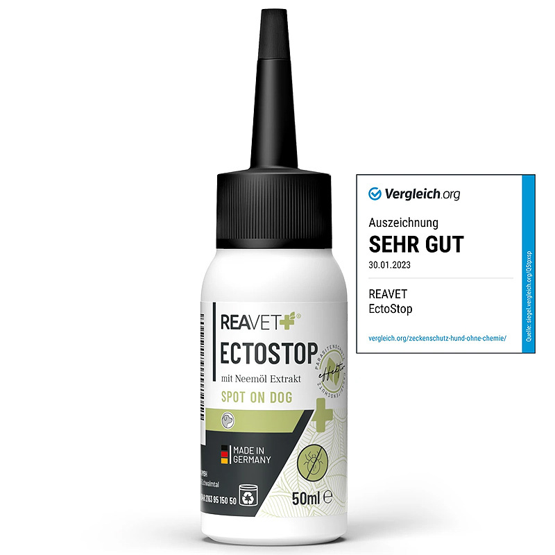 REAVET EctoStop Spot On Gegen Zecken Flöhe & Milben