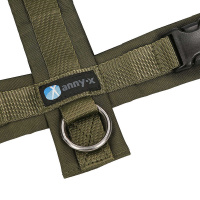 AnnyX Brustgeschirr Hundegeschirr Fun oliv-oliv XXS Steg lang 19,5cm