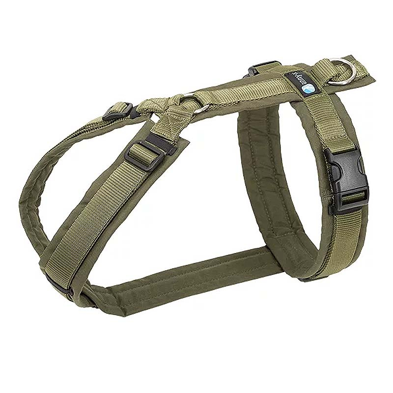 AnnyX Brustgeschirr Hundegeschirr Fun oliv-oliv XS Steg lang 23cm