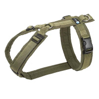AnnyX Brustgeschirr Hundegeschirr Fun oliv-oliv S Steg kurz 19,5cm