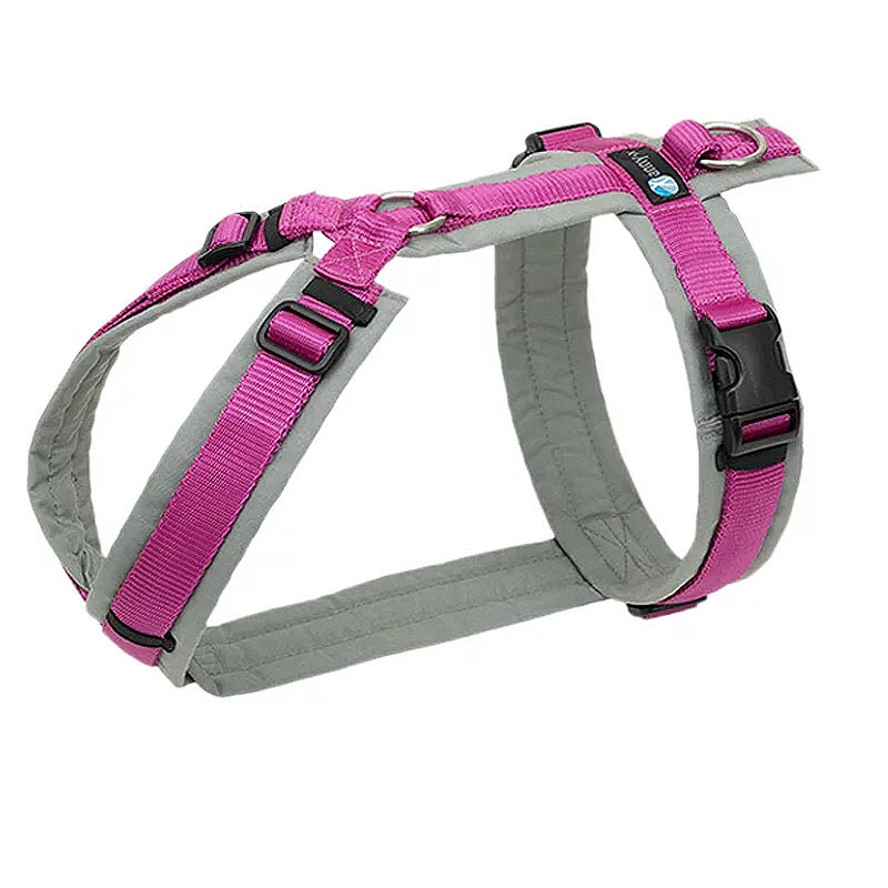 AnnyX Brustgeschirr Hundegeschirr Fun grau-pink M