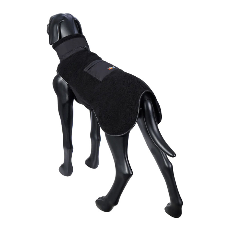 Rukka Pets Lucky Fleece Pullover in schwarz für Hunde 35cm