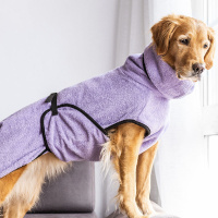 DryUp Trocken Cape Hundebademantel STANDARD Lavendel XXL 74cm