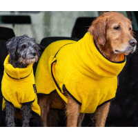 DryUp Trocken Cape Hundebademantel STANDARD Yellow-gelb M 60cm