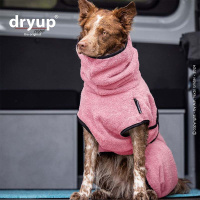 DryUp Trocken Cape Hundebademantel STANDARD Rose M 60cm