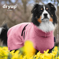 DryUp Trocken Cape Hundebademantel STANDARD Rose L 65cm