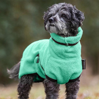 DryUp Trocken Cape Hundebademantel MINI für kleine Hunde 40cm Mint-grün