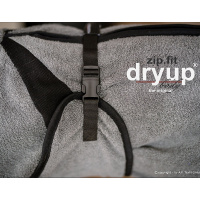DryUp Body ZIP.FIT Hundebademantel mit Beinen STANDARD Coffe Capuccino L 65cm