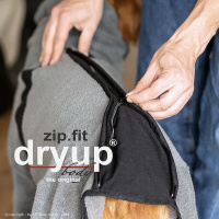DryUp Body ZIP.FIT Hundebademantel mit Beinen STANDARD Pink L 65cm