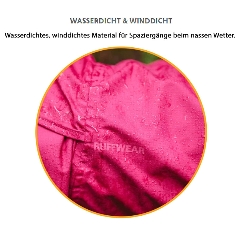 Ruffwear Sun Shower Regenmantel Mineral Yellow-gelb XXS 33-43cm Brust