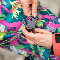 Pomppa Kevyt gefütterter Regenmantel mit Geschirröffnung NEUE Ausführung Trail 25