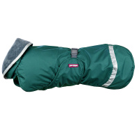 Pomppa Kevyt gefütterter Regenmantel mit Geschirröffnung NEUE Ausführung Forest 44