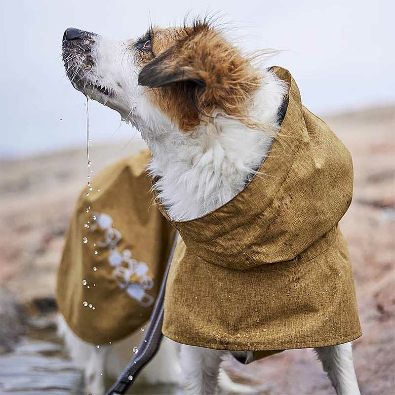 Hurtta Regenmantel Monsoon Coat 2 Hundemantel ECO Peacock-Türkis 65