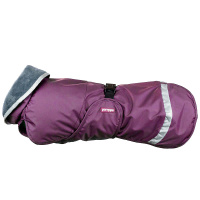 Pomppa Kevyt gefütterter Regenmantel mit Geschirröffnung NEUE Ausführung Plum lila 60