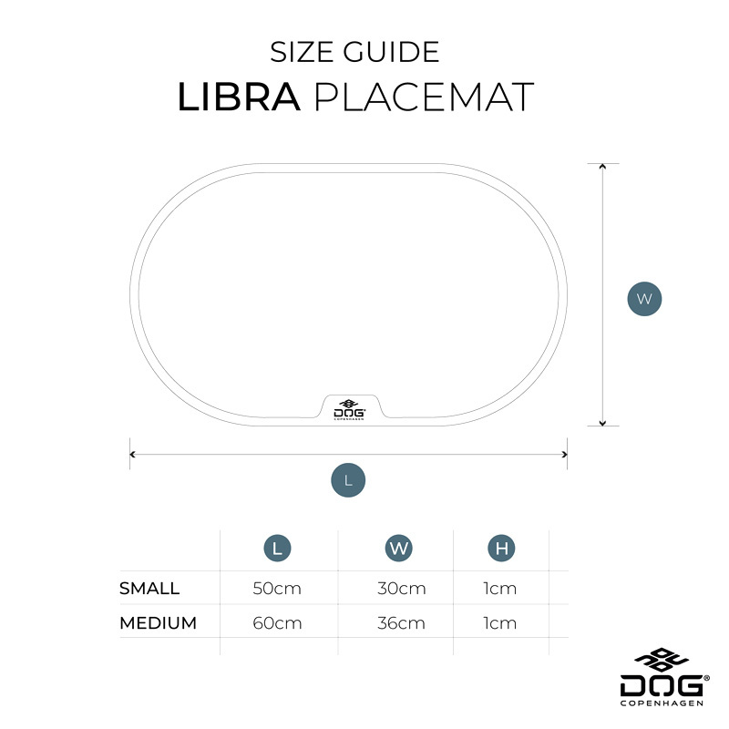 Dog Copenhagen Libra Placemat Napfunterlage Gesamtübersicht