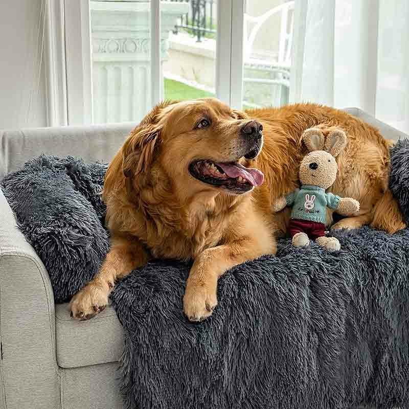 Comfy Flauschiges Hundebett Anthrazit M 115x95cm
