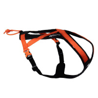 Non-stop dogwear Rush Harness Brustgeschirr Zuggeschirr Orange-schwarz Größe 6