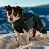 Non-stop Dogwear Wool Dog Jacket Wolljacke Pullover Merinowolle Größe 36 dark teal anthrazit